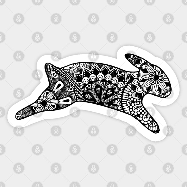 Jumping rabbit Sticker by calenbundalas